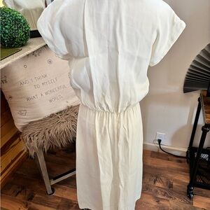 Elegant White Midi Dress